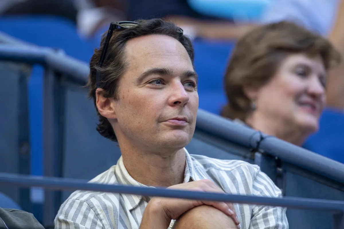 'The Big Bang Theory' star Jim Parsons during the US Open Tennis Championship 2022 at the USTA National Tennis Centre on September 2nd 2022 in Flushing, Queens,