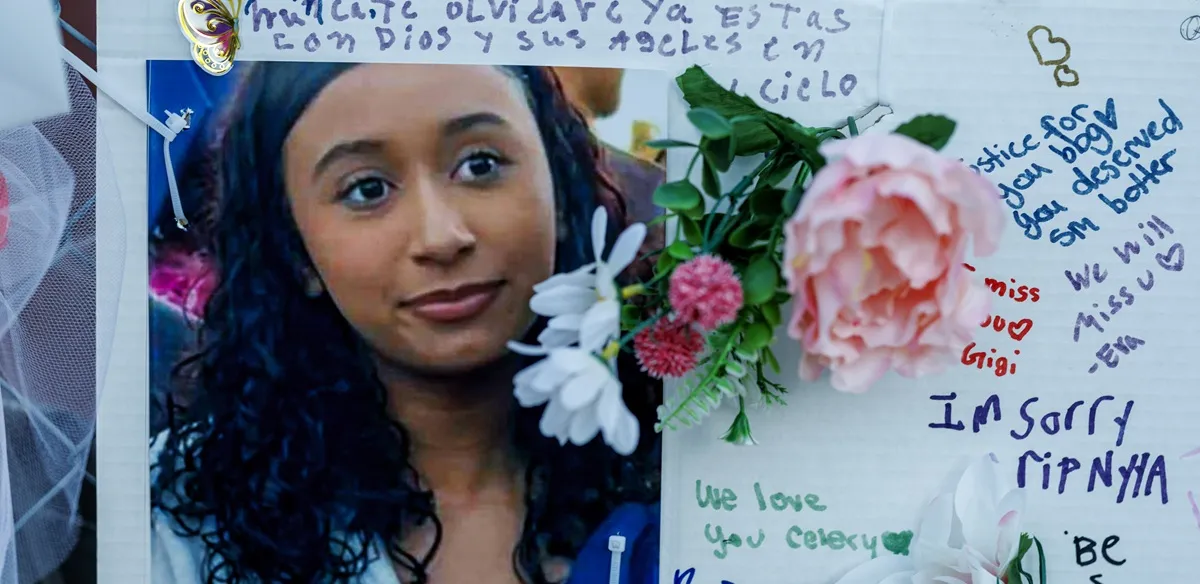 Photographs, intimate notes, and flowers are among the items left at a memorial on Thursday for slain teen Celeste Rivas Hernandez