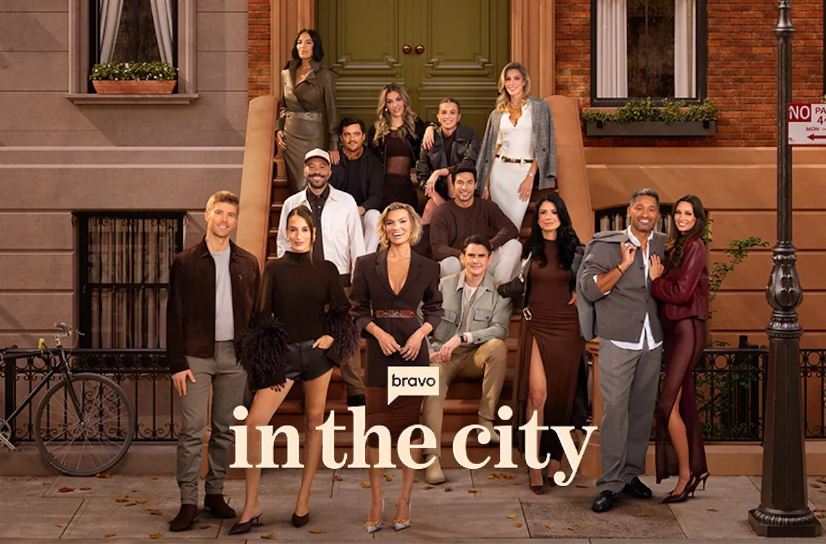 Cast of Bravo's 'In The City' on an NYC stoop