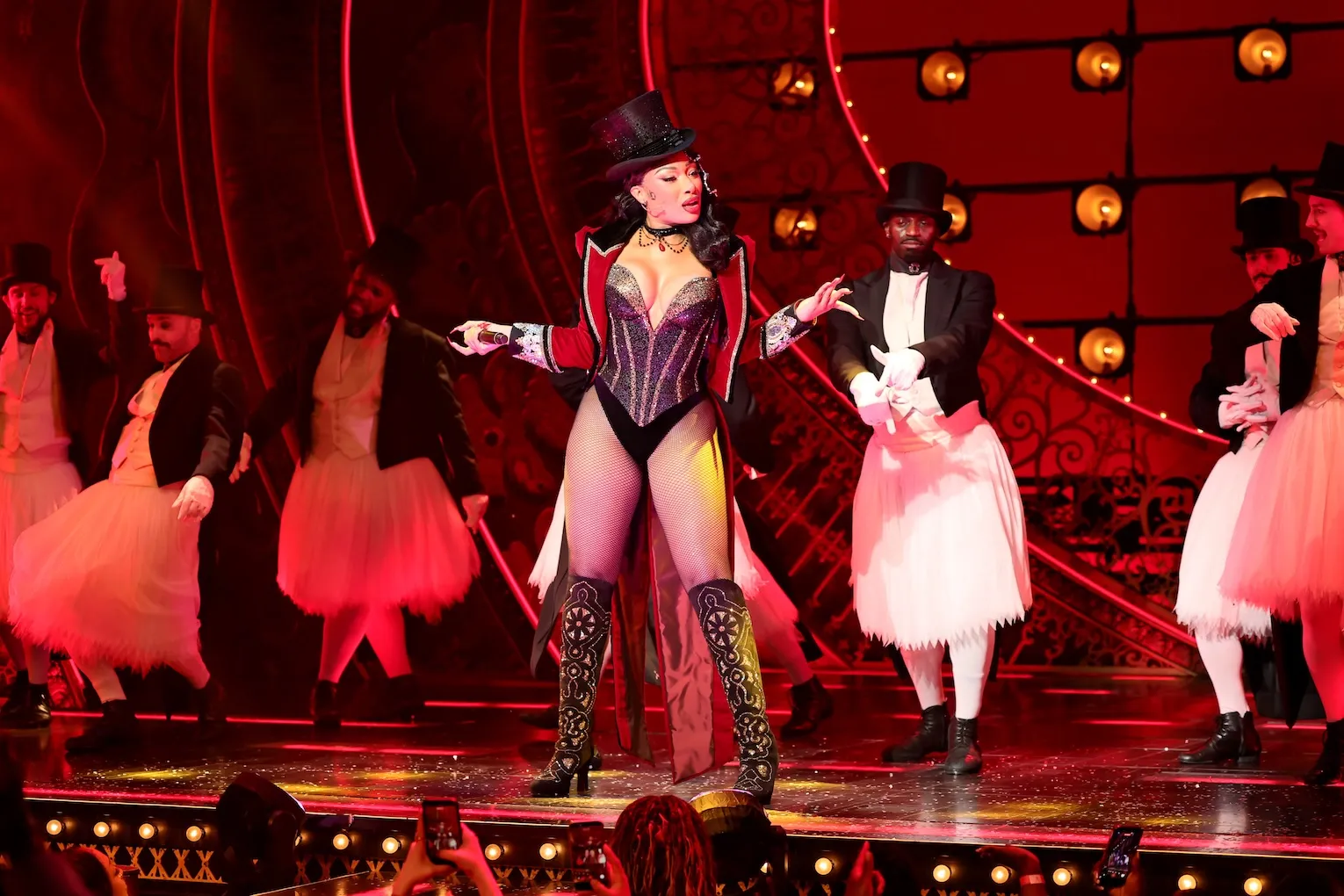 Megan Thee Stallion as Harold Zidler in 'Moulin Rouge! The Musical' on Broadway in 2026