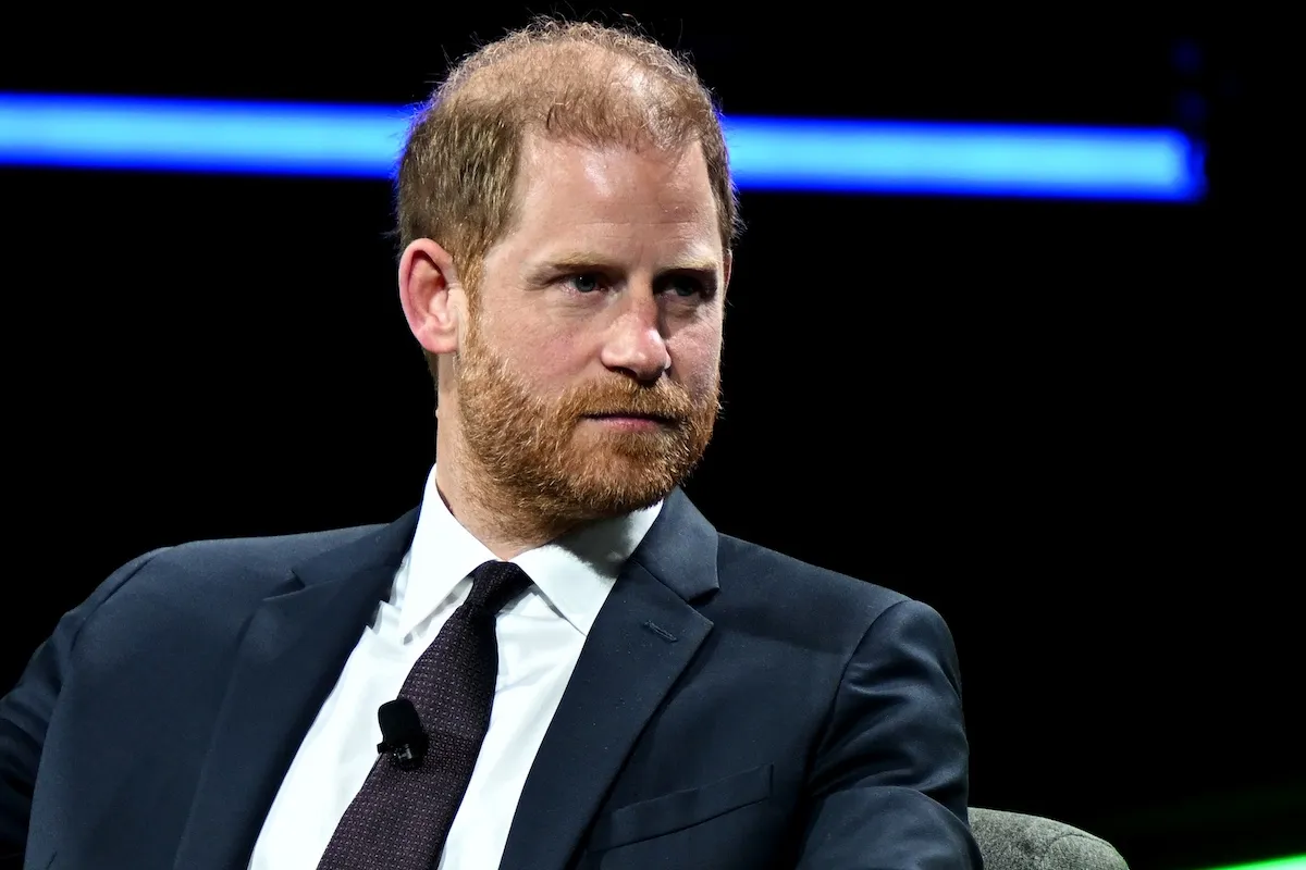 Prince Harry in a jacket and tie