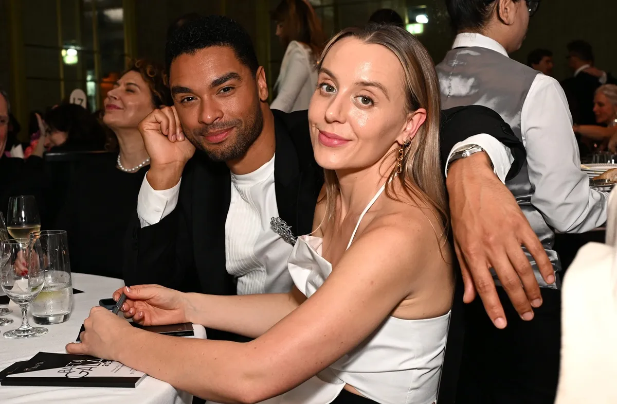 Regé-Jean Page and his girlfriend, Emily Brown, attend the BAFTA Gala 2024
