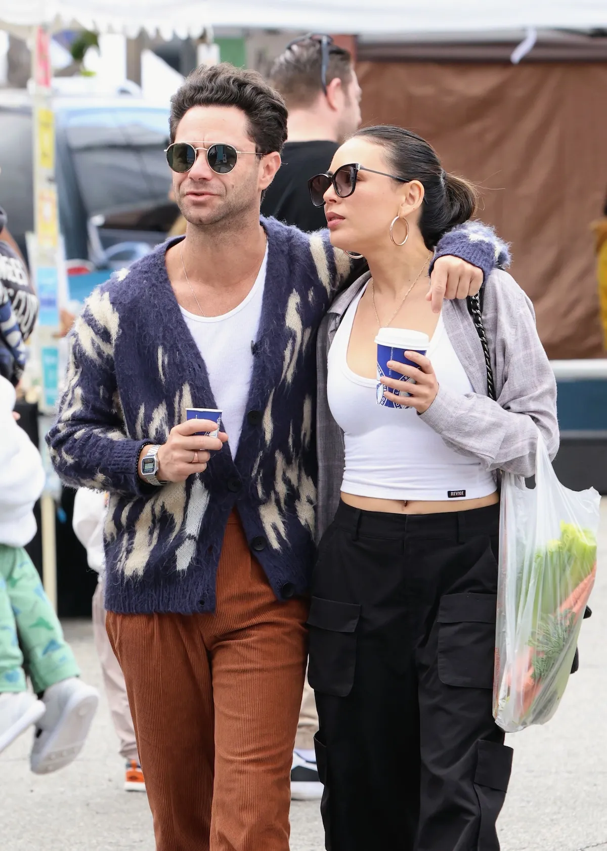 Sasha Farber with his arm around Janel Parrish