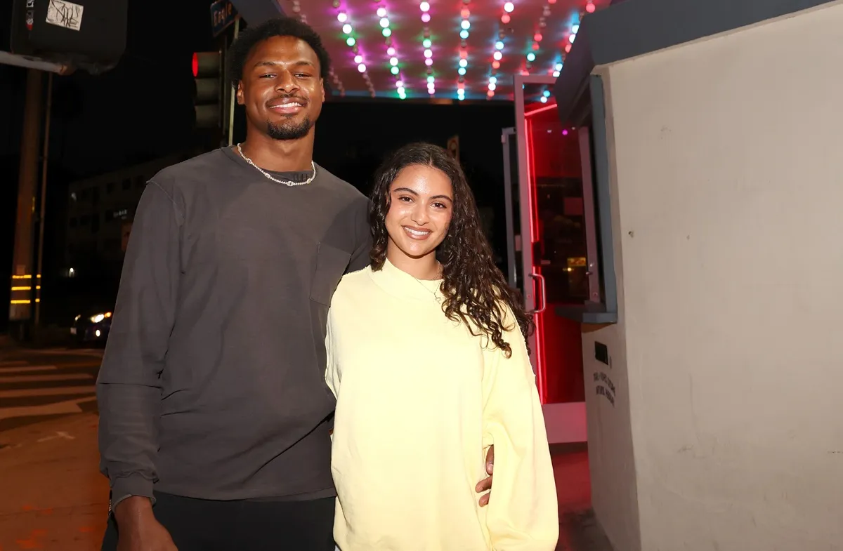Bronny James and Parker Whitfield attend HBO's Task LA Screening and Panel