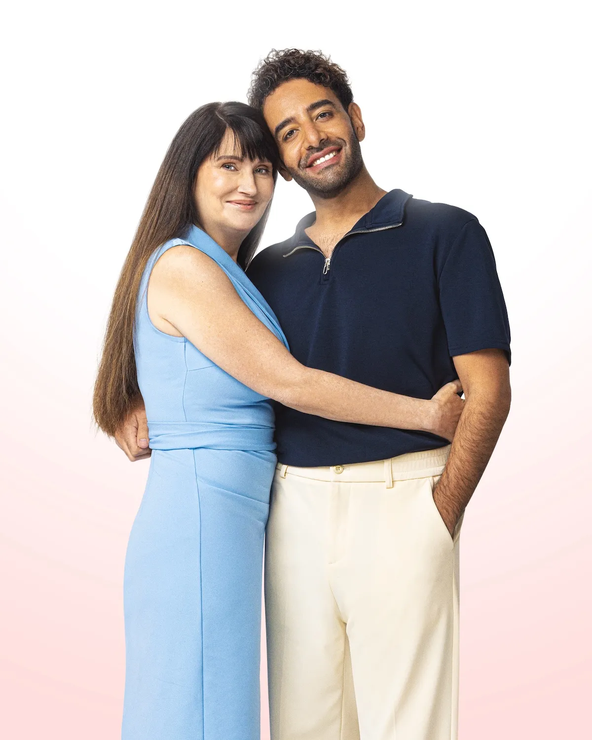 Portrait of Debby and Mido from '90 Day Fiance'