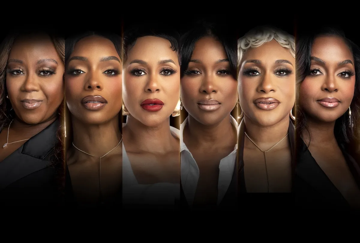 Headshots of the six 'Heart & Hustle: Houston' cast members against a black background