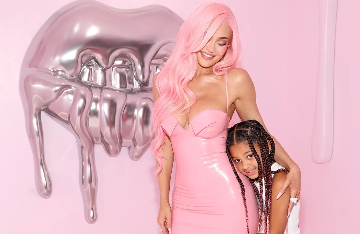 Kylie Jenner and Stormi Webster attend Kylie's 10 Years of Kylie Cosmetics Celebration