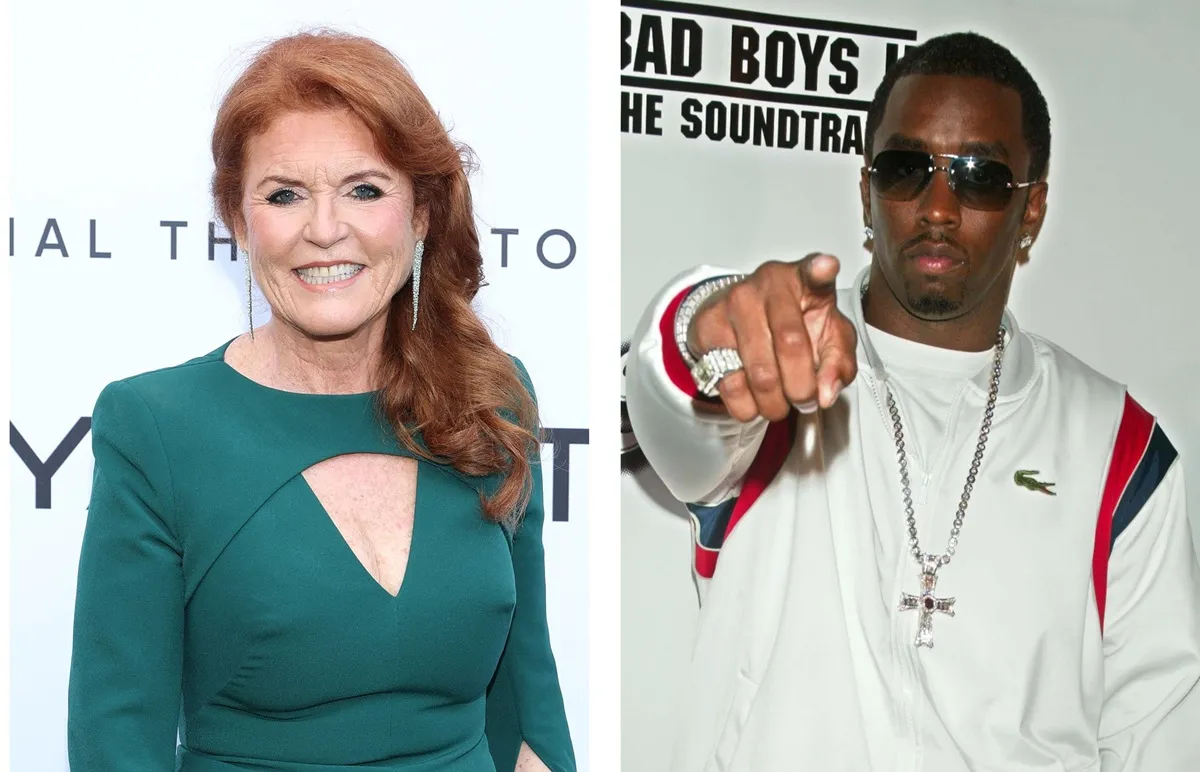 (L) Sarah Ferguson attends event in Italy, (R) Sean 'Diddy' Combs attends a movie premiere after-party in New York City