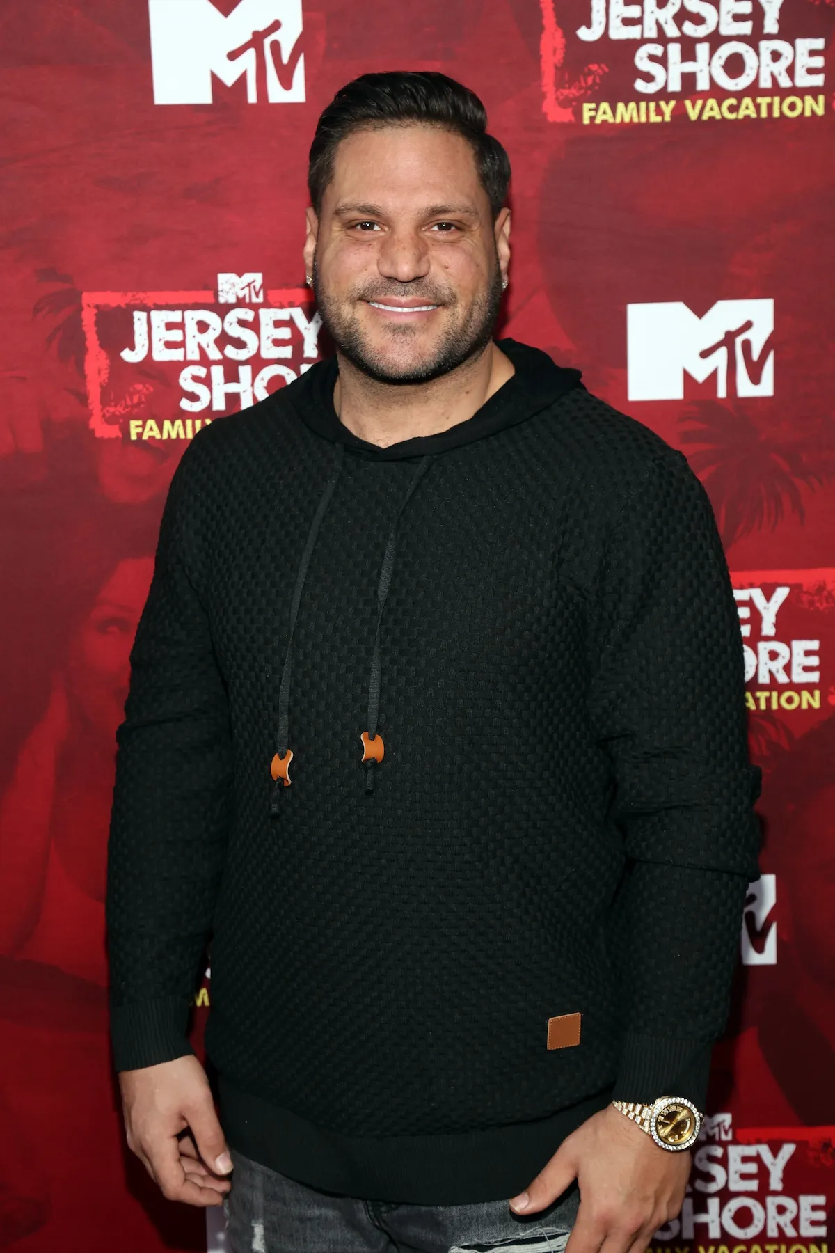 Ronnie Ortiz-Magro at a press event for 'Jersey Shore Family Vacation'