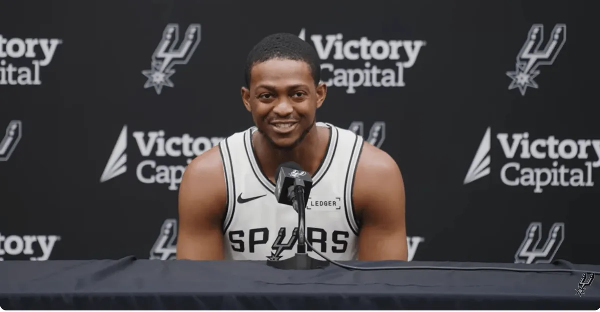 Screenshot of DeAaron Fox press conference
