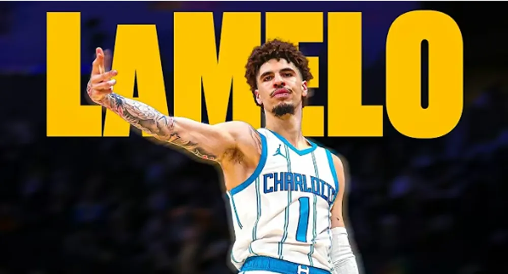 Screenshot of LeMelo Ball during a game