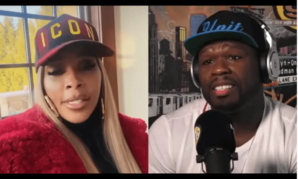 Screenshot of Mary J. Blige and 50 Cent