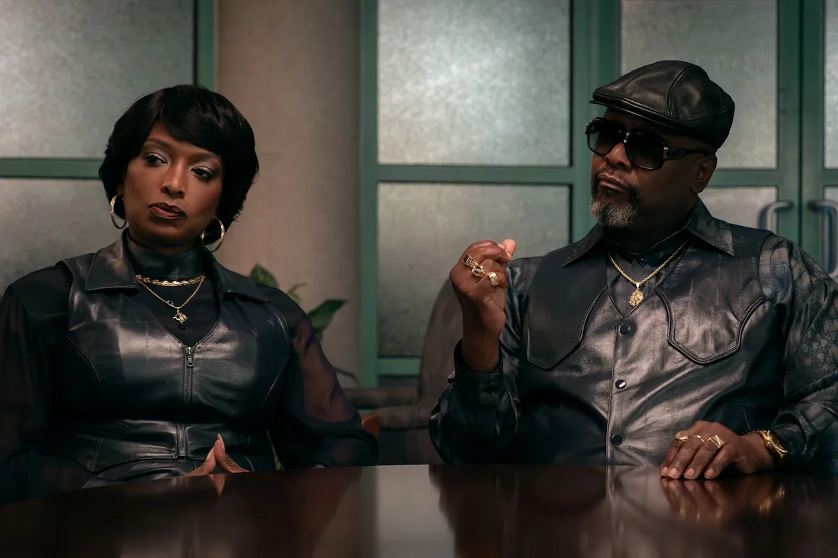 Pop and snaps sitting next to each other in 'Power Book III: Raising Kanan' Season 5