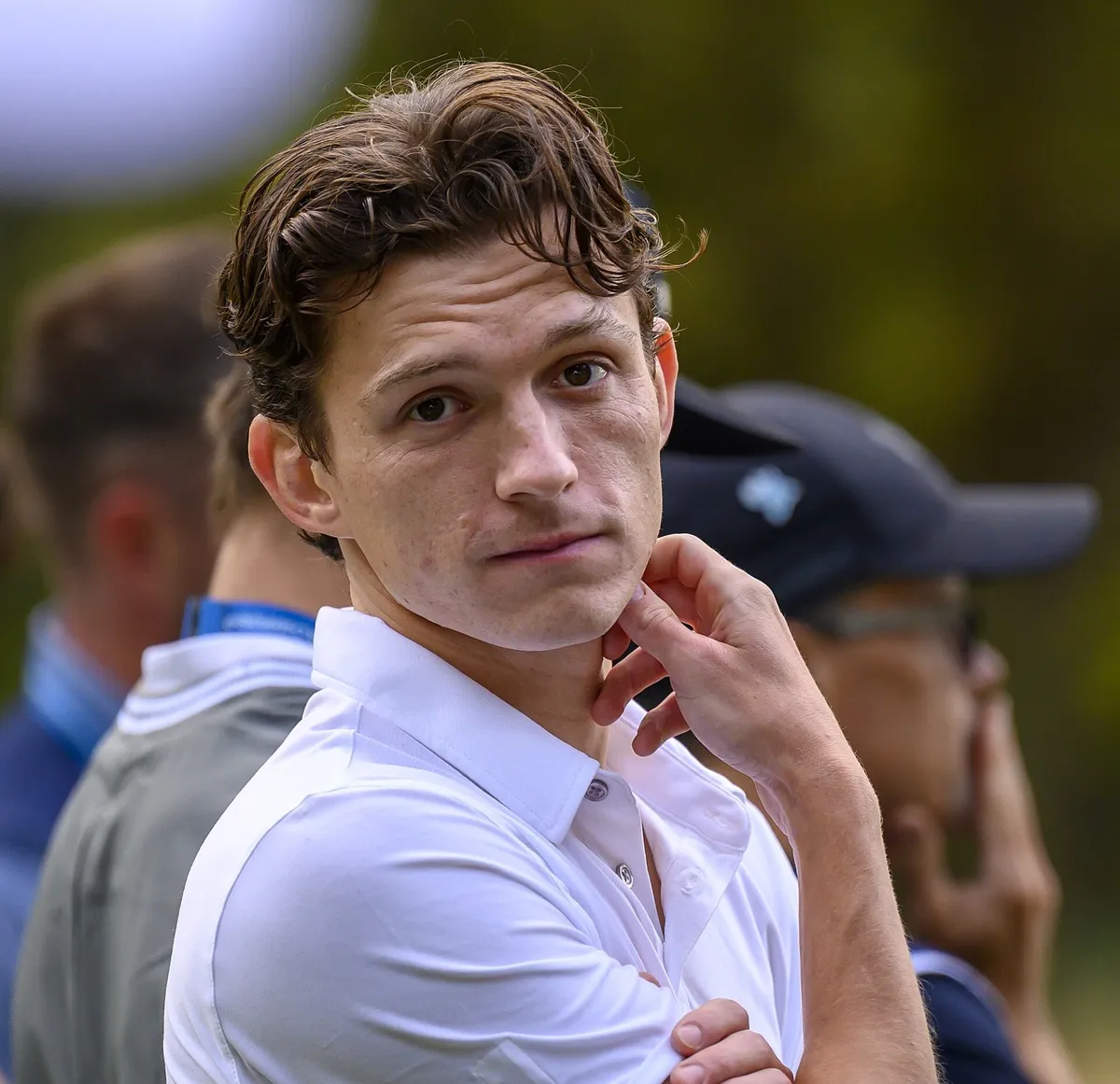 Tom Holland at the 2023 Pro-am at Wentworth Golf Club