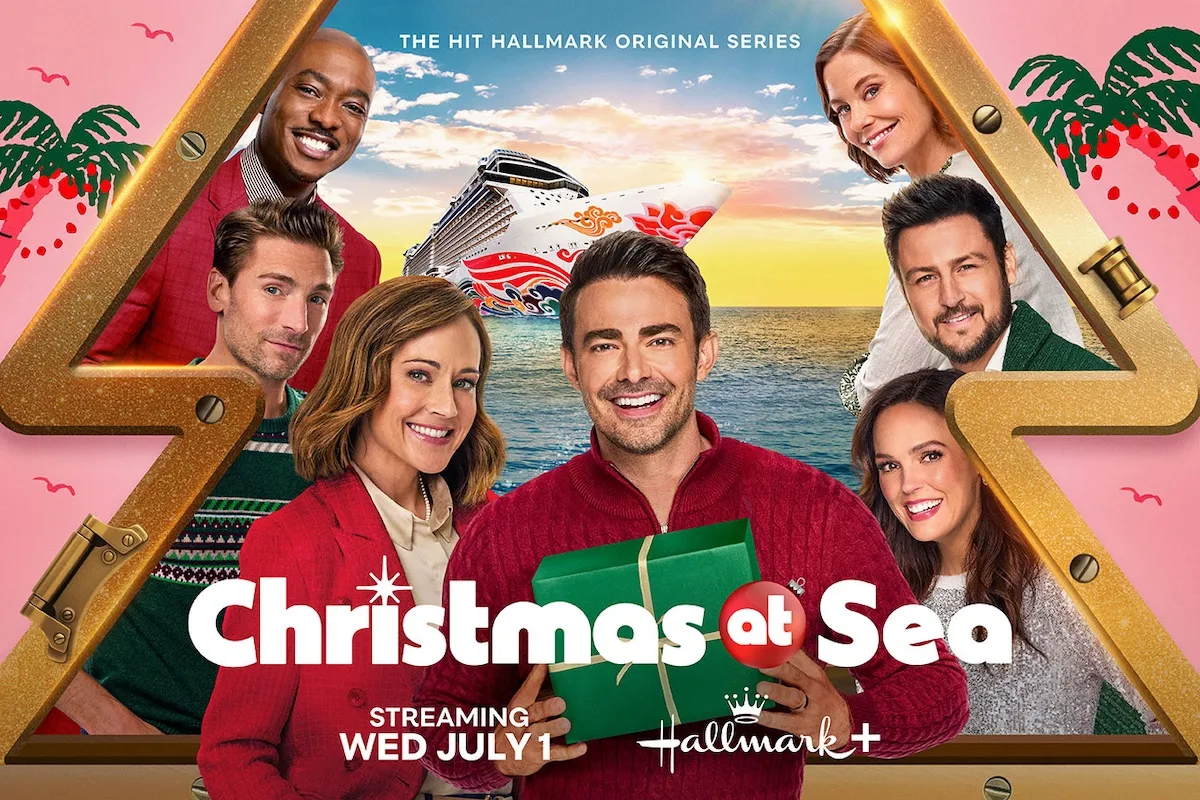 Key art for Hallmark's 'Christmas at Sea' Season 2 featuring Jonathan Bennett
