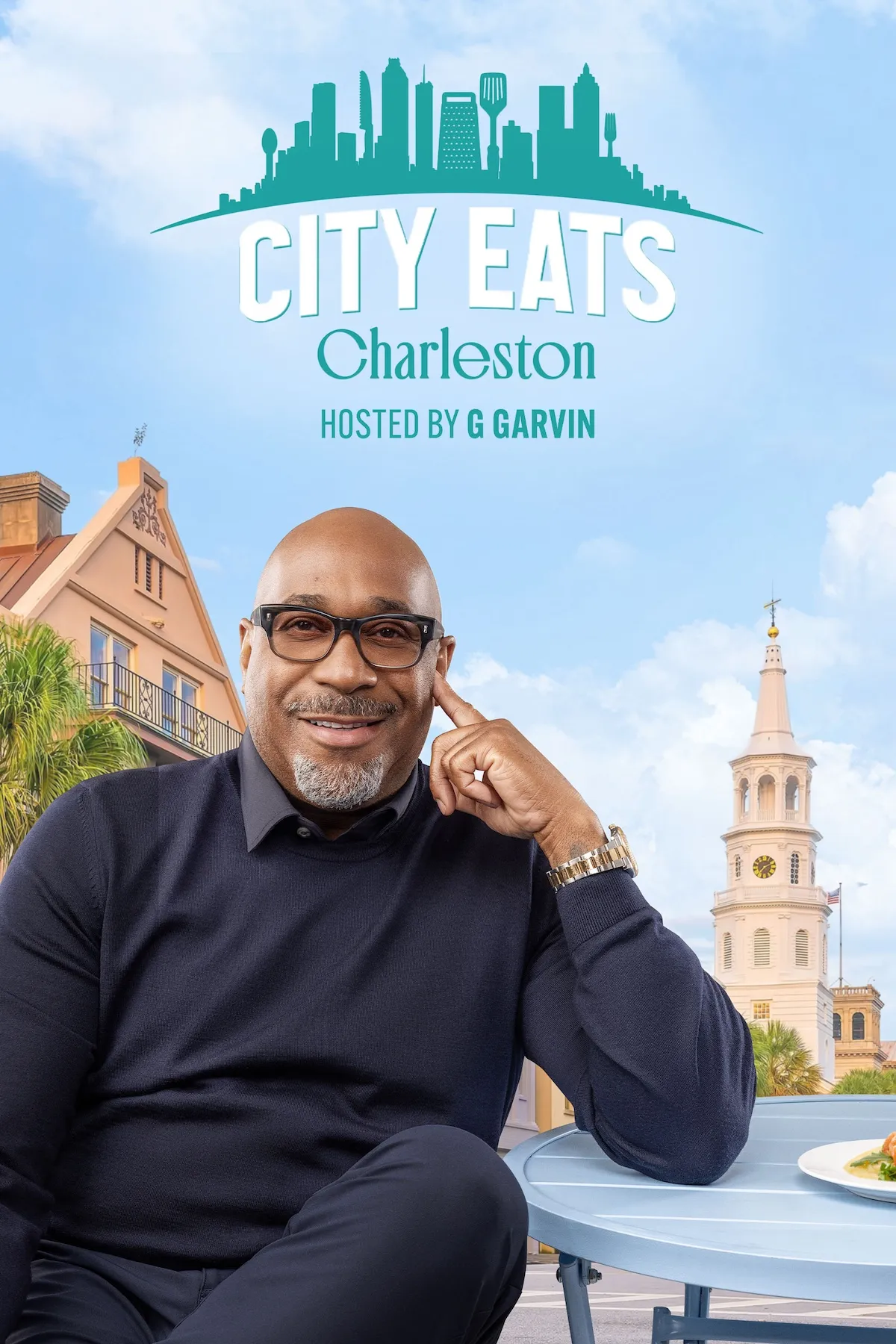 Key art for 'City Eats: Charleston' featuring host G Garvin