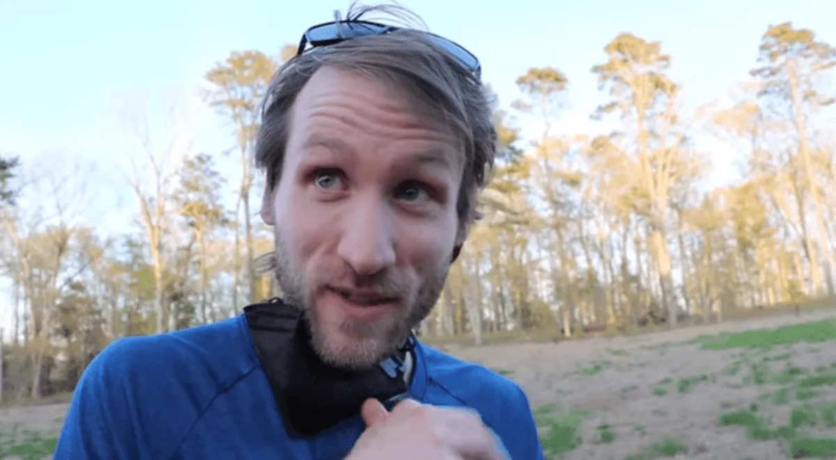 YouTuber Jesse Ridgway with his sunglasses on his head
