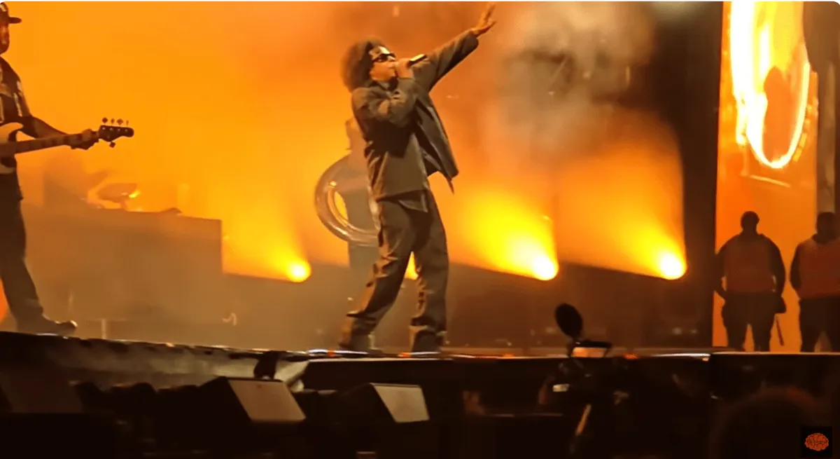 Screengrab of Jay Z onstage during The Roots Picnic
