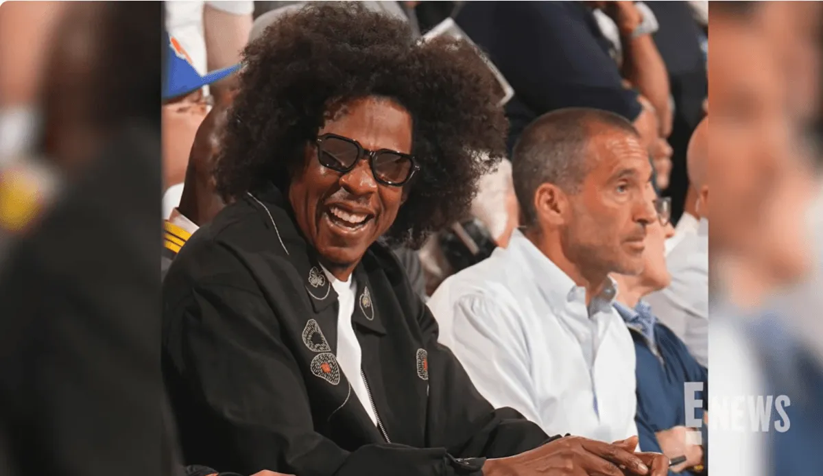 Screenshot of Jay-Z at the NBA Finals