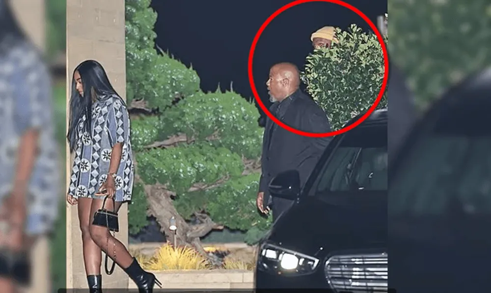 Screenshot of Kevin Durant hiding behind tree after date with mystery woman