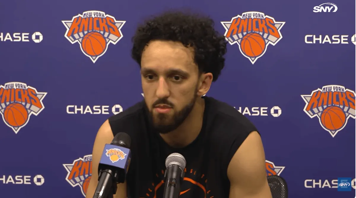 Screenshot of Landry Shamet's press conference