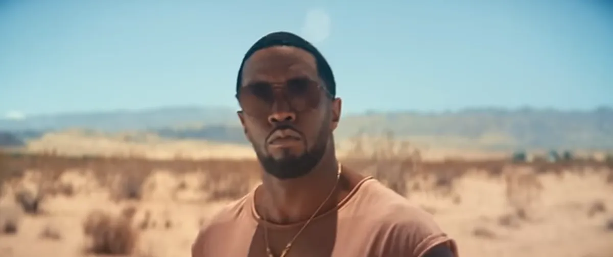 Screenshot of Sean 'Diddy' Combs in the desert
