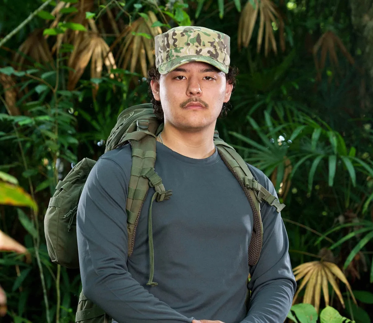 Portrait of Collin Gosselin in military fatigues for 'Special Forces' Season 5