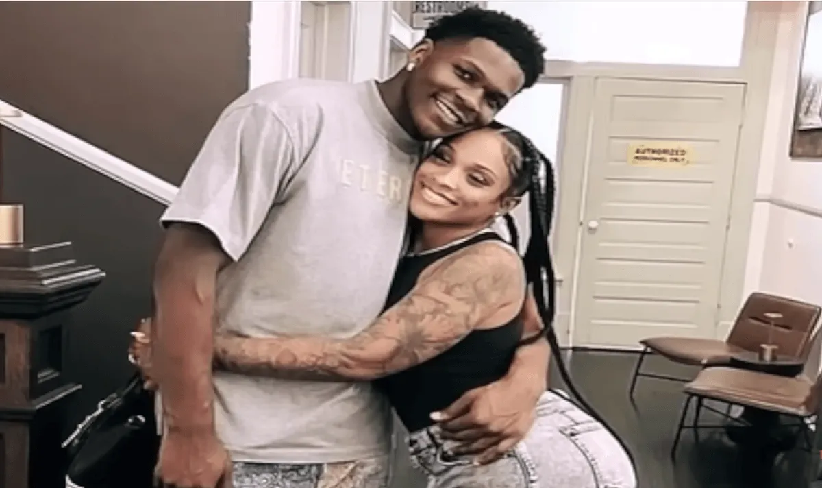 Screenshot of Anthony Edwards and his wife, Shannon Jackson