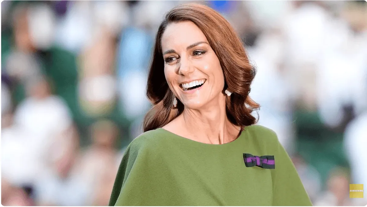 Screenshot of Kate Middleton at Wimbledon Men's Final