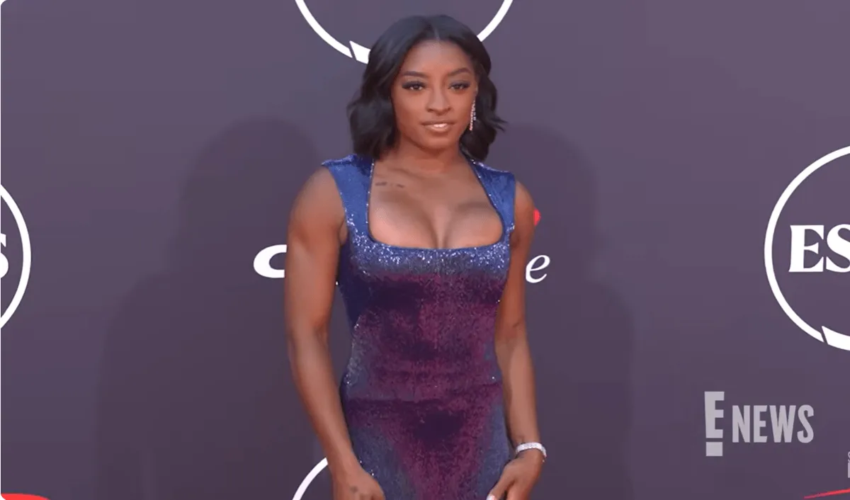 Screenshot of Simone Biles at the ESPYS