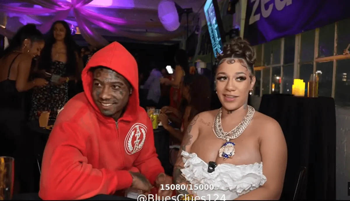 Screenshot of Blueface and Navaeh