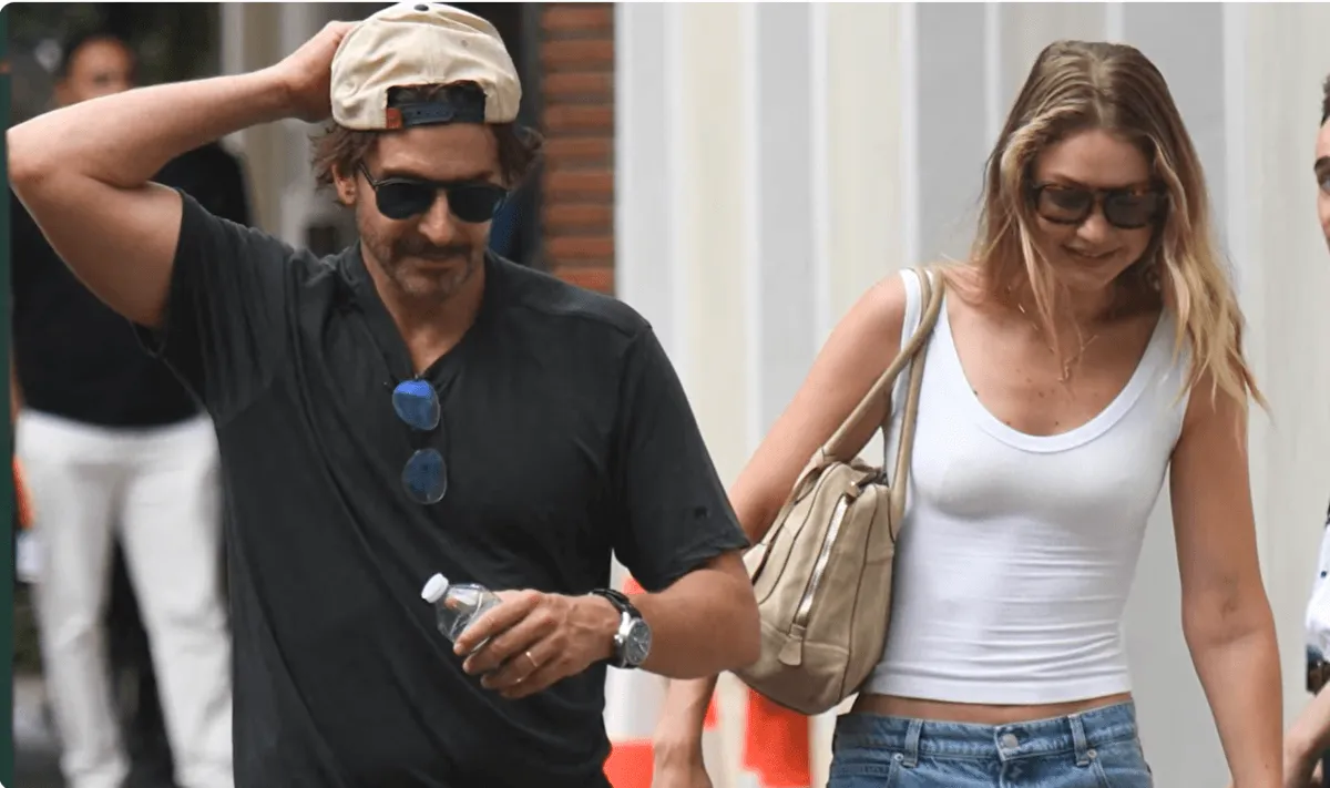 Screenshot of Bradley Cooper and Gigi Hadid