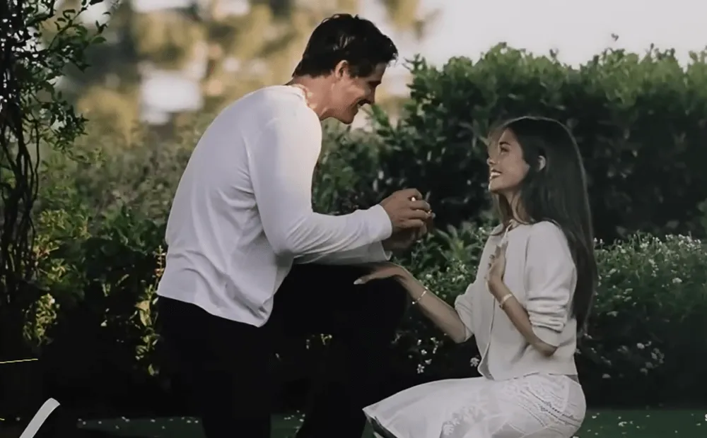 Screenshot of Justin Herbert and Madison Beer