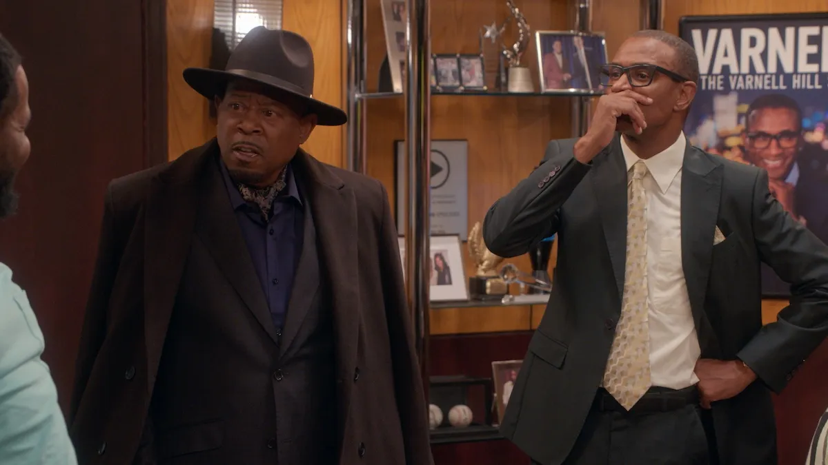 Martin Lawrence, wearing a black hat, and Tommy Davidson in 'The Varnell Hill Show'
