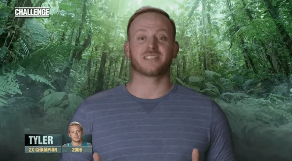 Tyler Duckworth in an interview segment from 'The Challenge'