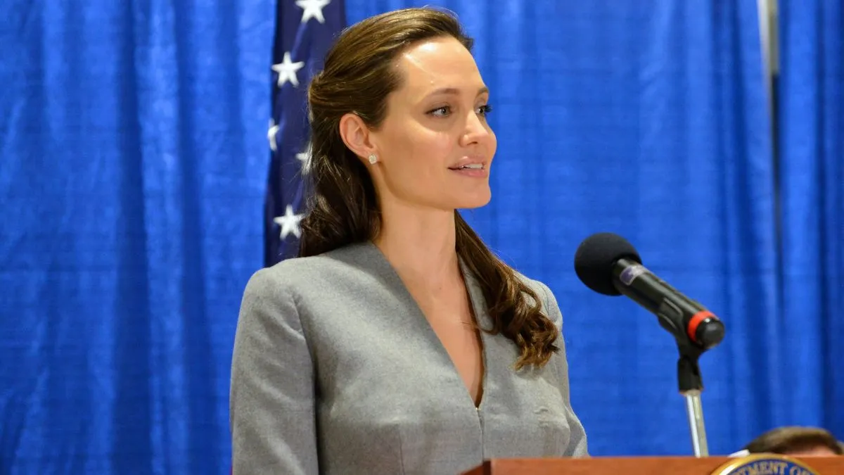 Angelina Jolie shows off her candid side. (Image Credit: U.S. Department of State from United States, Public domain, via Wikimedia Commons)