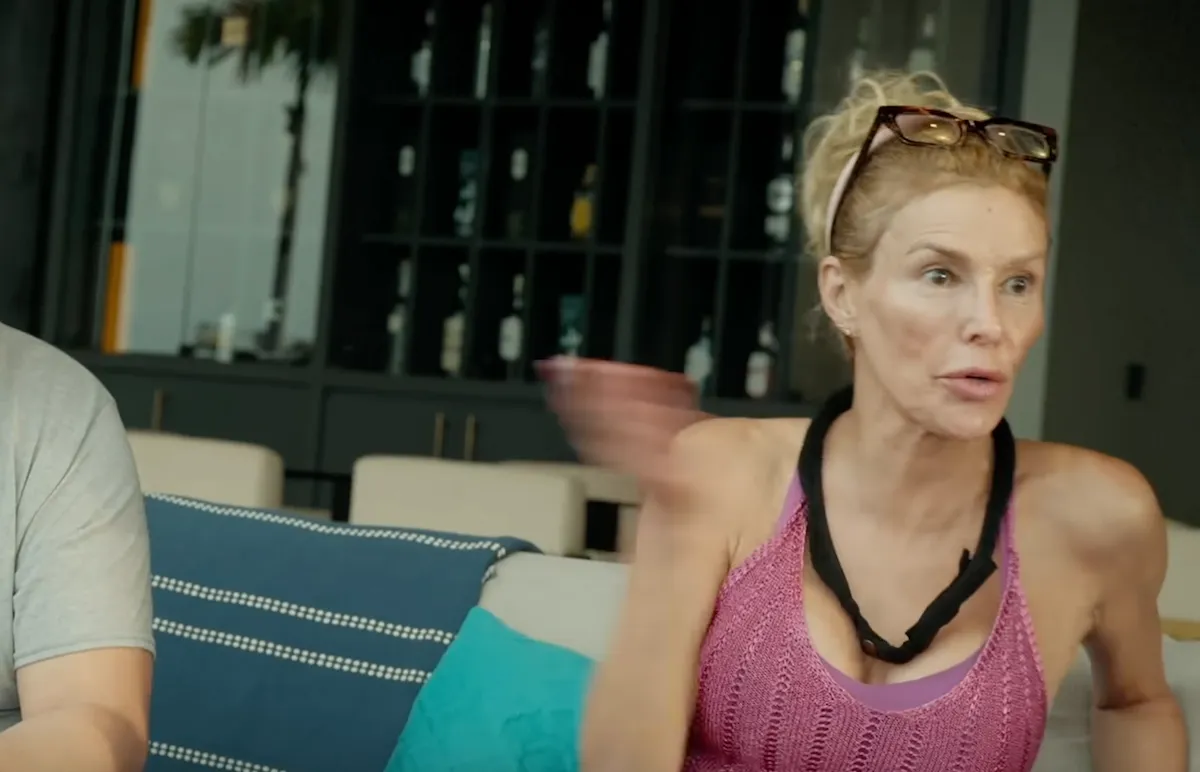 Brandi Glanville in a pink halter top in 'Special Forces: World's Toughest Test'