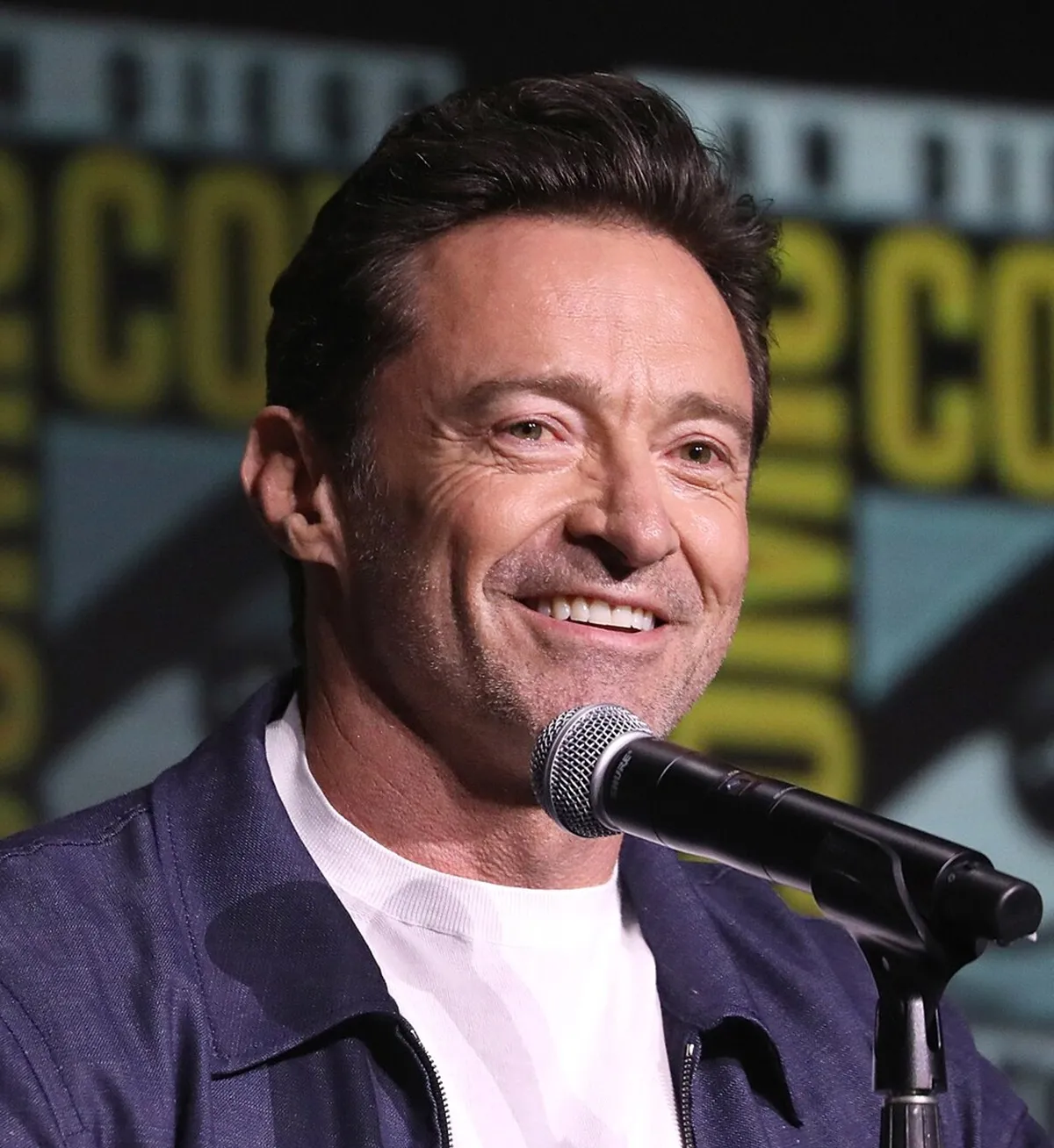 Hugh Jackman at Comic Con in 2024