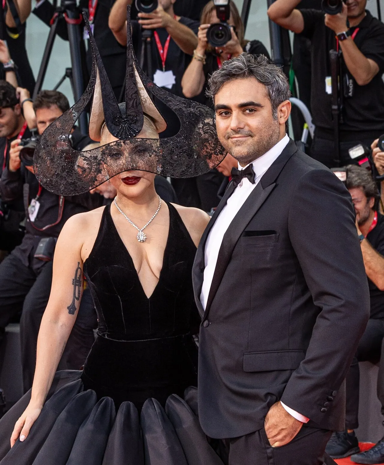 Lady Gaga and Michael Polansky together at an event