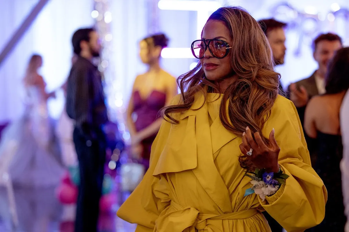 Mary Cosby in a yellow jacket in 'RHOSLC' Season 7