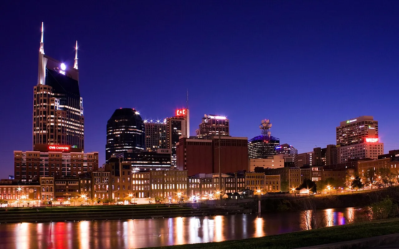The Nashville skyline in 2009