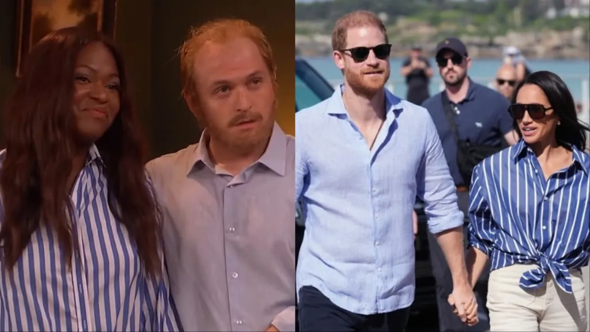 SNL U.K. takes a swipe at Prince Harry and Meghan Markle’s return to Britain. (Image Credit: Instagram/@snluk, @inyarwanda)