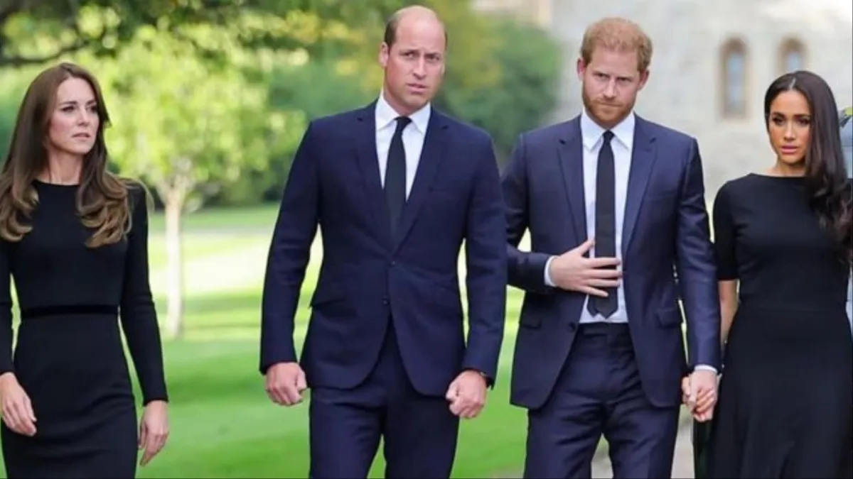 Prince William and Kate Middleton face a major parenting milestone as the Sussexes enter the royal picture. (Image Credit: Instagram/@lovinghautecouture)