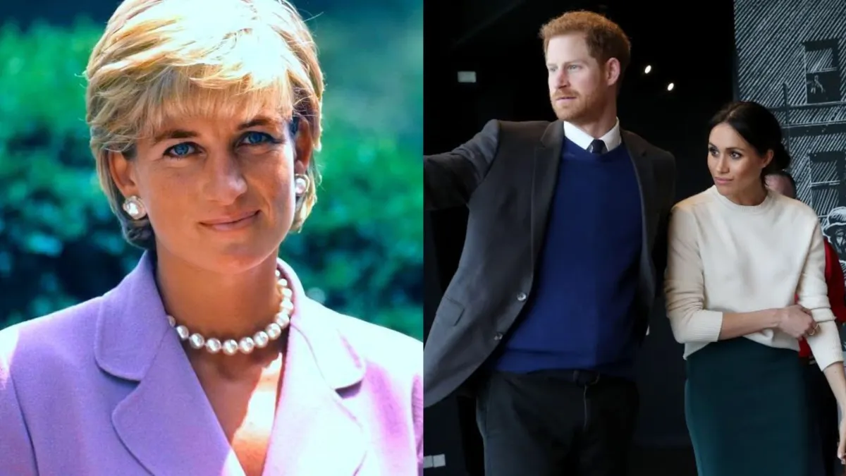 Prince Harry and Meghan Markle’s school worries echo Princess Diana’s paparazzi ordeal. (Image Credit: (L) John Mathew Smith & www.celebrity-photos.com from Laurel, Maryland, USA, CC BY-SA 2.0, via Wikimedia Commons, (R) Northern Ireland Office, CC BY 2.0, via Wikimedia Commons)