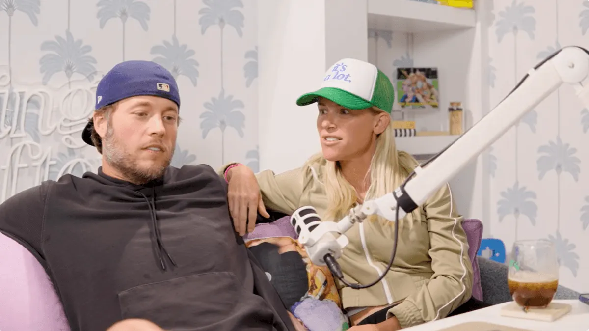 Screenshot of Matthew Stafford and Kelly Stafford