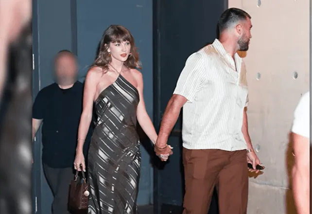 Screenshot of Taylor Swift and Travis Kelce