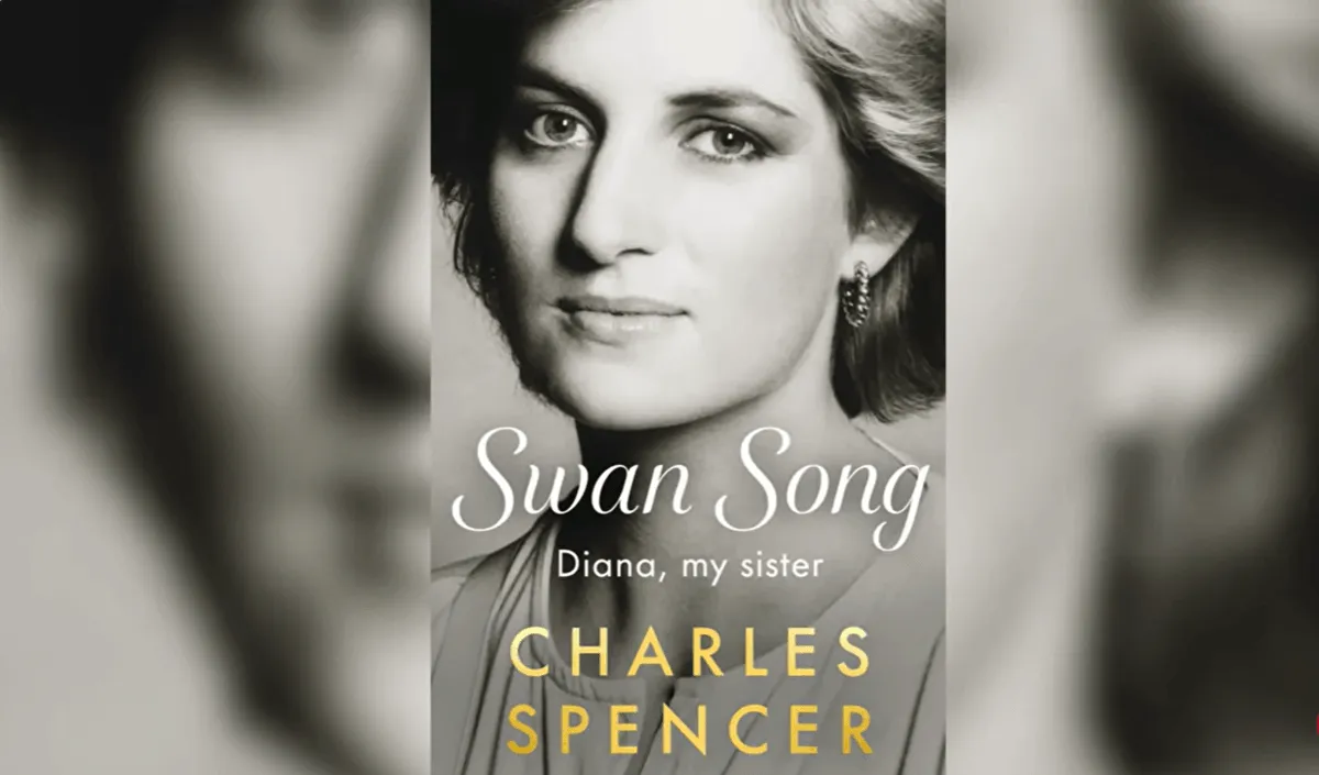 Screenshot of the cover of Earl Spencer's book about Princess Diana
