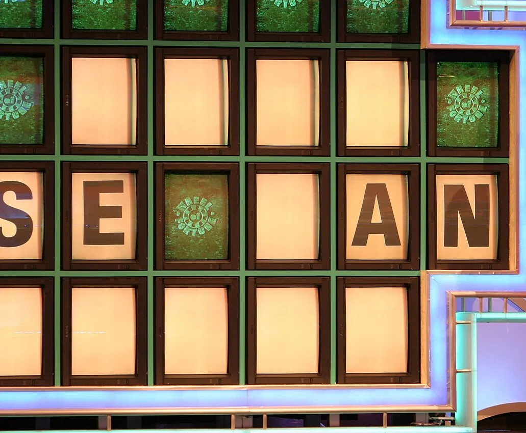 A puzzle during a taping of 'Wheel of Fortune' at Sony Entertainment Studios in Los Angeles Feb. 8., 2006