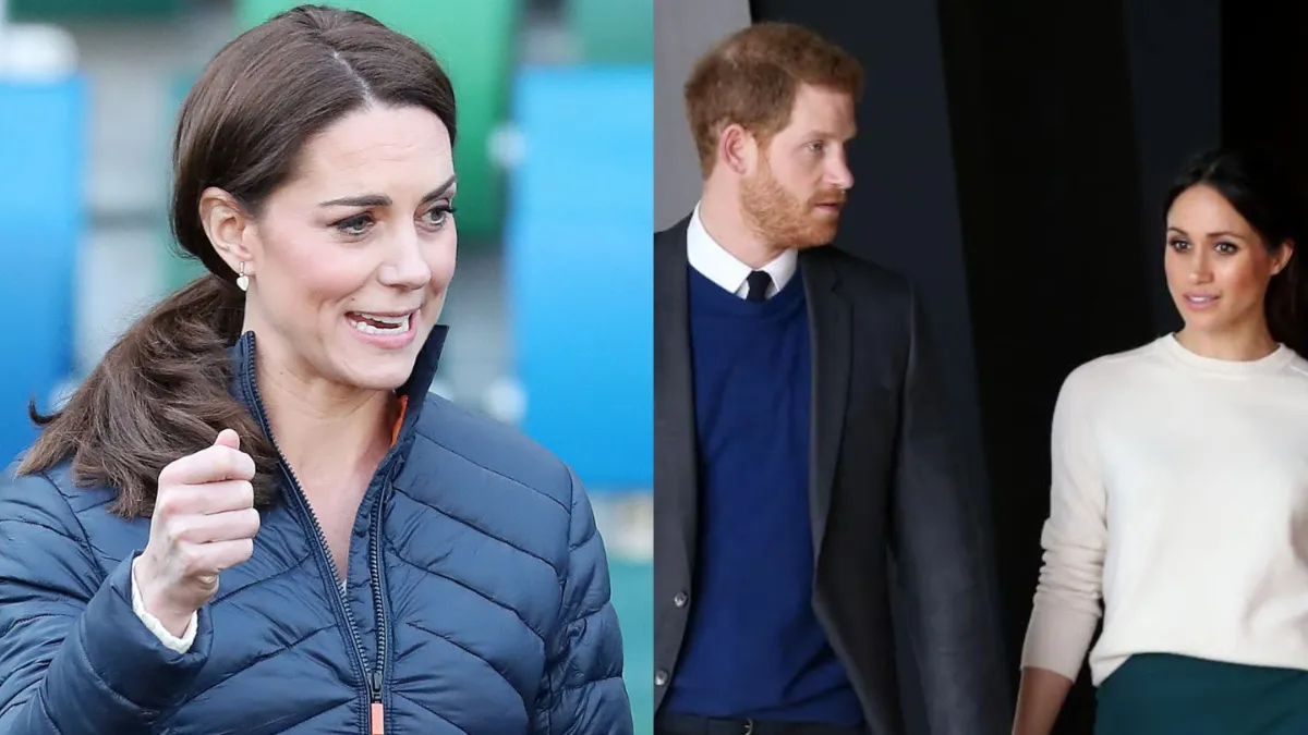 Kate Middleton loses patience with Prince Harry and Meghan Markle’s U.K. return. (Image Credit: (L) Northern Ireland Office, CC BY 2.0, via Wikimedia Commons, (R) Northern Ireland Office, CC BY 2.0, via Wikimedia Commons)