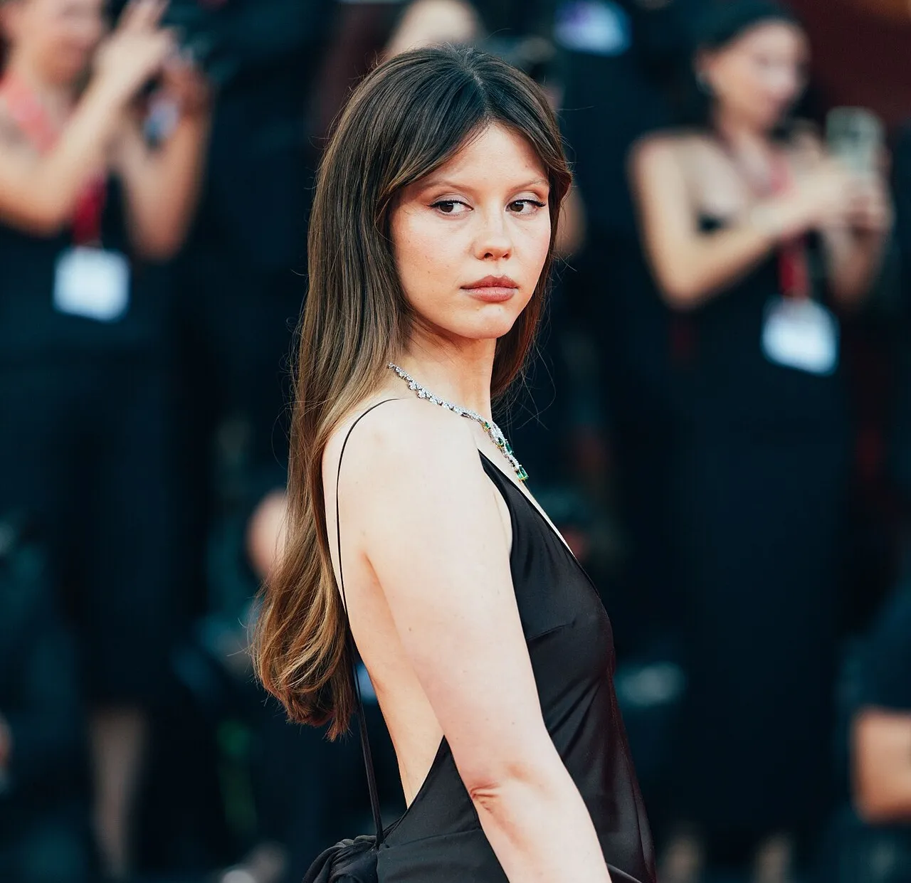 Mia Goth at the 'Frankenstein' premiere